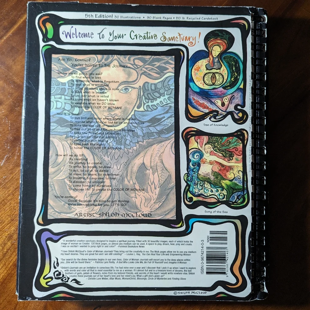 Color of Woman Coloring Book and Journal - Picture 2 of 8